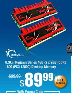   Ripjaws Series 4GB (2 x 2GB) DDR3 1600 (PC3 12800) Desktop Memory