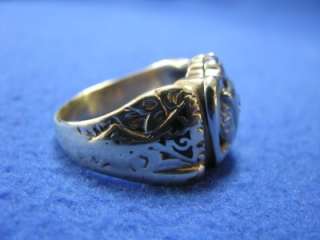 10K Yellow Gold 32ND Masonic Diamond Ring Size 11.5  