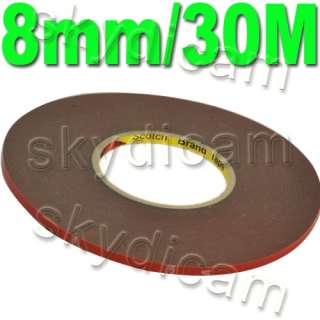 3M Acrylic Foam Double Sided Attachment Tape 8mm/30M  