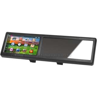 Inch Bluetooth Rearview Mirror AV IN with GPS Navigation 4GB Card 