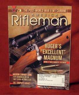 American Rifleman 2007 NRA Taurus Springfield Ruger Mag  