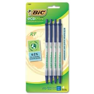   Ecolutions Ballpoint Pen,Ink Color Blue   4 / Pack