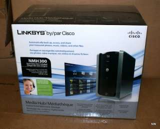Cisco Linksys NMH300 Gigabit Media Hub Network Storage NEW 