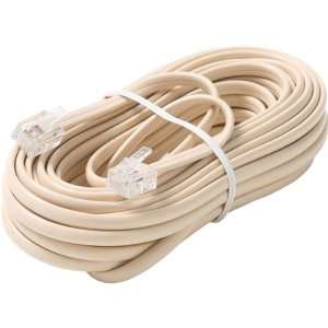  25 Ivory 6 Conductor Telephone Line Cord Premium Retail 