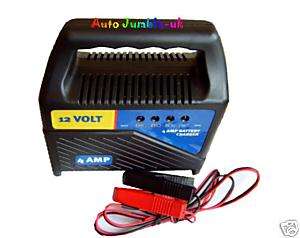 12v 12 volt car battery charger 4 amp motorcycle boat  