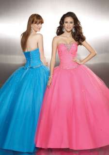   Tulle A line Evening/Prom dress/Quinceanera/Ball gown/SZ 6 8 10 12 14