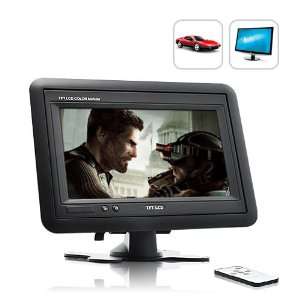   Car TFT LCD Monitor, 7 inches  Black Video Vehicle Player Car