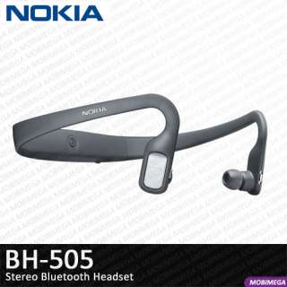   BH 505 Stereo A2DP Music Bluetooth Headset Earphone   Black  
