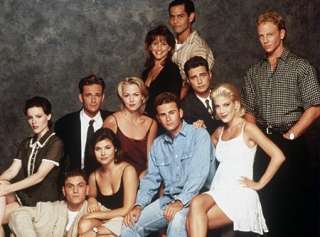90210 Season 5 Cast 1994 1995 Gabrielle Carteris, Mark Damon Ezpinoza 