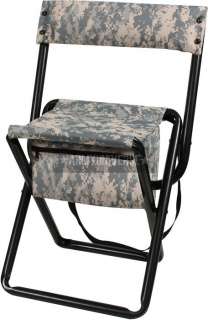 ACU Digital Camo Military Deluxe Quiet Folding Chair 613902437807 