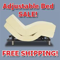 Ergo Adjustable Bed Base & 8 Memory Foam Mattress TXL  