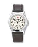    Victorinox Swiss Army Watch Mens Brown Leather Strap 24654 