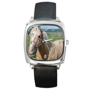 Palomino Quarter Horse Animal Square Metal Watch #1 New  