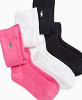 Ralph Lauren Kids Socks, Girls or Little Girls 3 Pack Knee High Socks