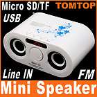 mini speaker  player hifi amplifier sd mmc card usb disk fm radio 
