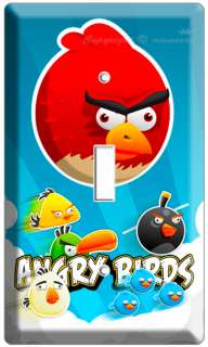 ANGRY BIRDS SINGLE LIGHT SWITCH COVER WALL PLATE BOYS GIRLS GAME 