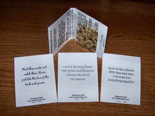 104 Personalized Wedding Matchbook Seed Packet Favors  