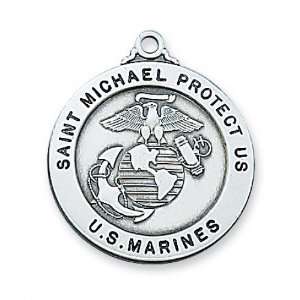   Corps USMC 1 Medal Pendant Necklace with 24 Chain and Box Jewelry