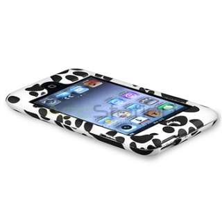   case compatible with apple ipod touch 4th generation black white paw