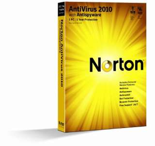 Norton Antivirus 2010 1 User [OLD VERSION]