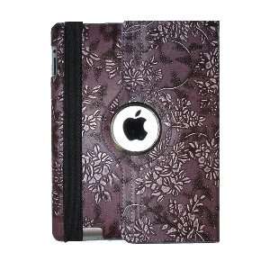  Stand (PURPLE) Leather Case for Apple Ipad 2 Smart Cover for iPad 