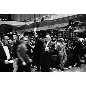  New York Stock Exchange Stock Brokers 1963 8x12 Silver 