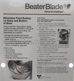 Beater Blade 5Quart KitchenAid Artisan Tilt Head Mixers  