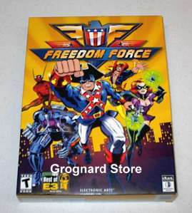FREEDOM FORCE Comic Book Super Hero RPG PC Game NEW SEALED BOX (USA 