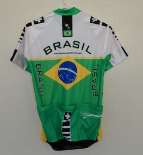 Assos Brazil Federation cycling jersey medium Brasil brazilian flag 
