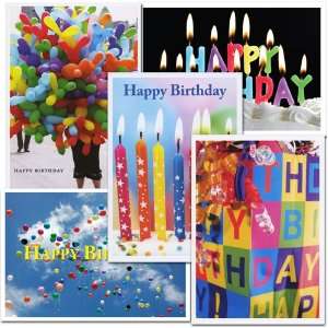  Birthday Greeting Card Assortment, 2 each of 5 different 