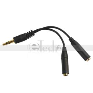   Female Extension Audio Splitter Adapter Cable for Speaker Headphones