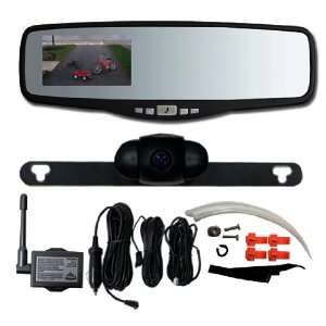  Peak PKC0RG Small Rearview Mirror with 3.5 Inch Backup 
