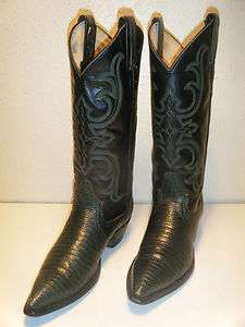 Larry Mahan Cowboy Western Black Boots Women Size 6 B Used  