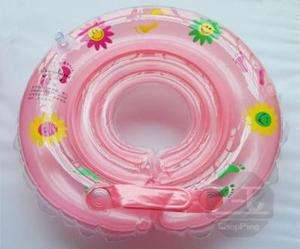 Baby Swim Ring Baby Bath Neck Float Ring Safety Pink for babies 1 18 