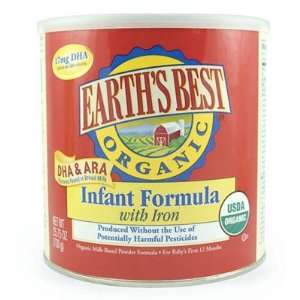 Earths Best Baby Foods Infant Formula W/Iron, 13.2 Ounce (Pack of 6 