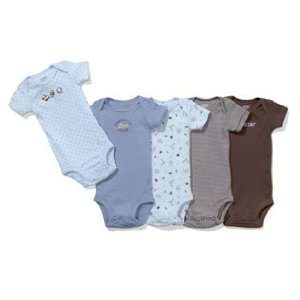    in Onesies 5 Pack Bodysuits Blue/Brown Size Newborn (5 8 Lb) Baby