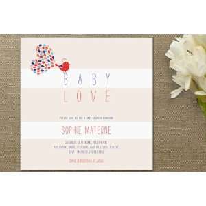    Petit Oiseau Baby Shower Invitations