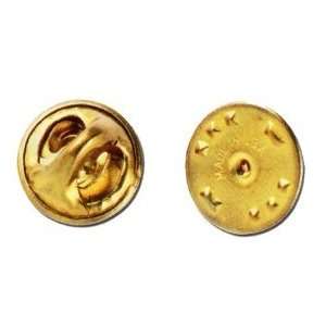 Brass Metal Uniform Pin Badge Insignia Clutch Backs, Quantity 25 Pack 