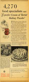 1928 Ad Royal Cream of Tartar Baking Powder Shortcake   ORIGINAL 