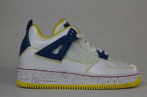   Jordan Fusion 4 White Yellow Authentic Big Kids Basketball Sneakers
