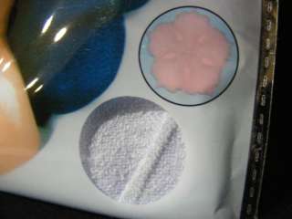 Blue Bath Pillow Terry Cloth & Microfiber Hair Wrap _B6  