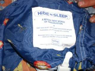 Vintage 1985 Transformer Hide N Sleep Bed Tent LOOK  