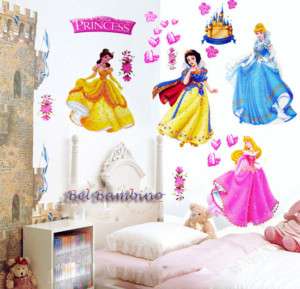 PRINCESS   Removable Wall Stickers Decals Girls Bedroom  