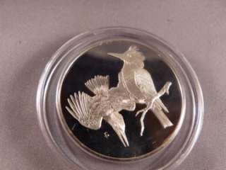 Franklin Mint Roberts Birds 2 oz Sterling Silver Medals 1973  