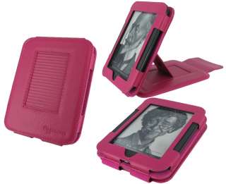 Magenta Leather Case Cover for Nook Simple Touch  