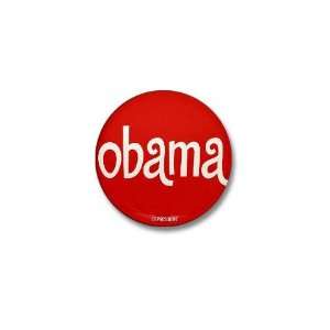  Retro Obama Obama Mini Button by  Patio, Lawn 