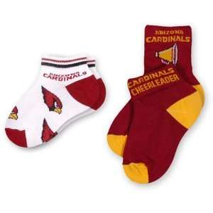  For Bare Feet Arizona Cardinals Girls Socks (2 Pack 