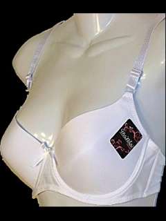 New Factory Sealed 6 Lot SeXy Full Figure Solid Bras With Accented Bow 