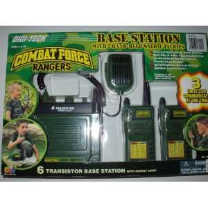  Combat Force Rangers Base Station with 2 Hand held Walkie 
