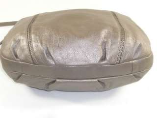 Brighton Metallic Leather Gigi Convertible Hobo Handbag Purse 